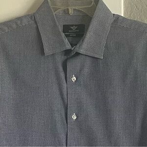 Dockers Men’s Blue Large Fitted Dress Shirt